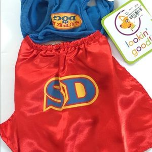 SUPER DOG COSTUME SIZE X-SMALL BY LOOKIN GOOD